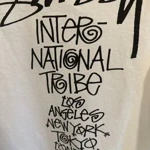 Stussy | Shirts | Stussy Tribe Stack Tee White | Poshmark